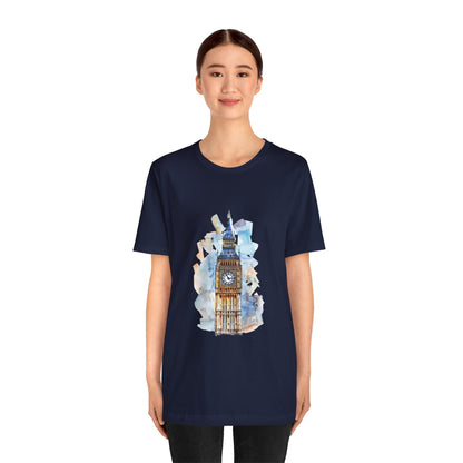 Unisex Jersey Short Sleeve Tee - Iconic Big Ben Clock Tower Design