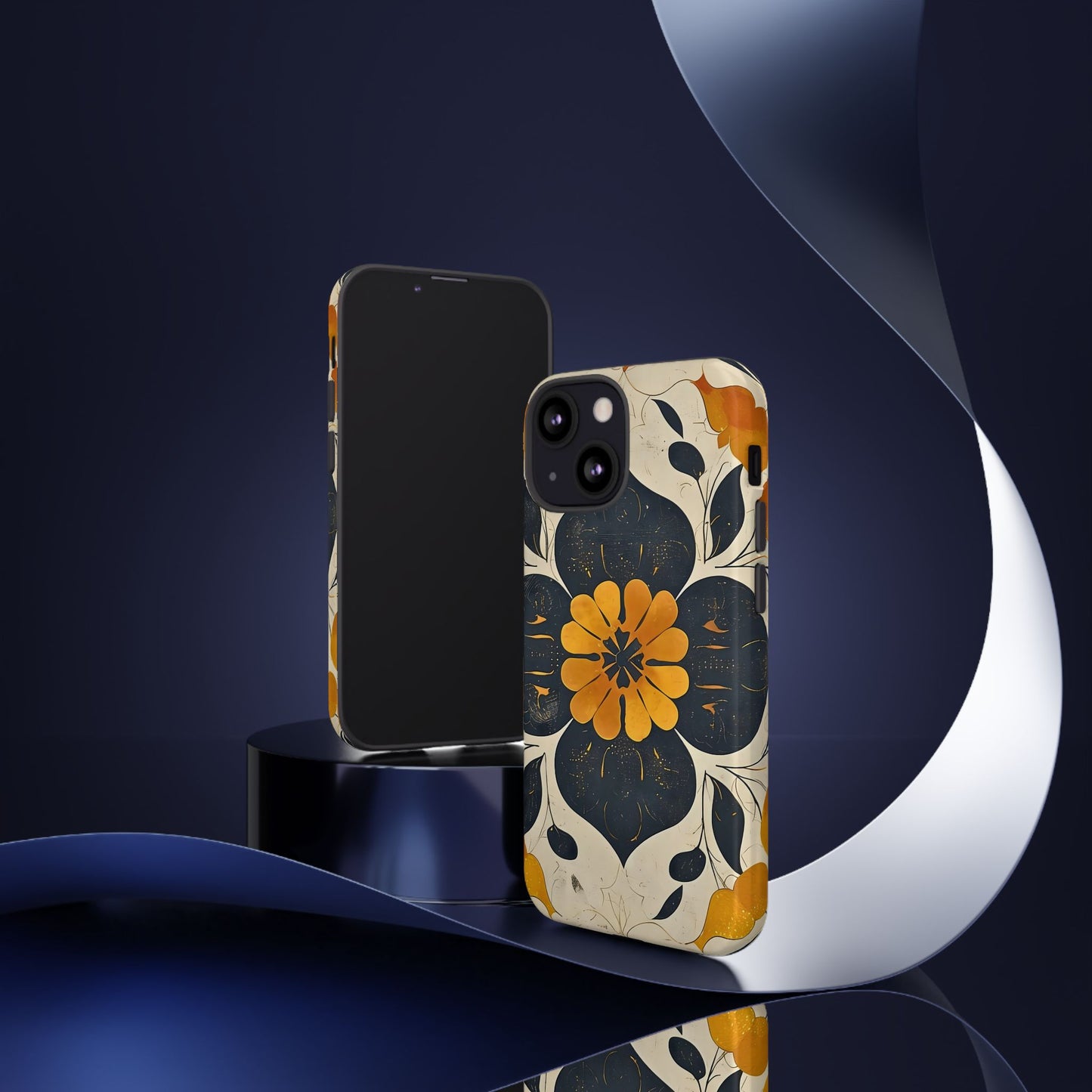 Floral Phone Case - Tough Cases, Botanical iPhone Cover, Vintage Flower Design, Durable Smartphone Protection, Unique Gift Idea