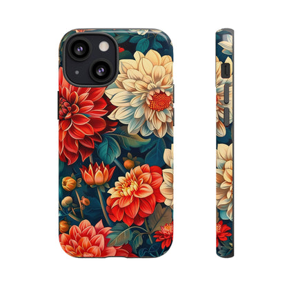 Floral Phone Case - Vibrant Tough Cases, Stylish Floral Cell Phone Cover, Gift for Her, Trendy Phone Accessory, Flower Design