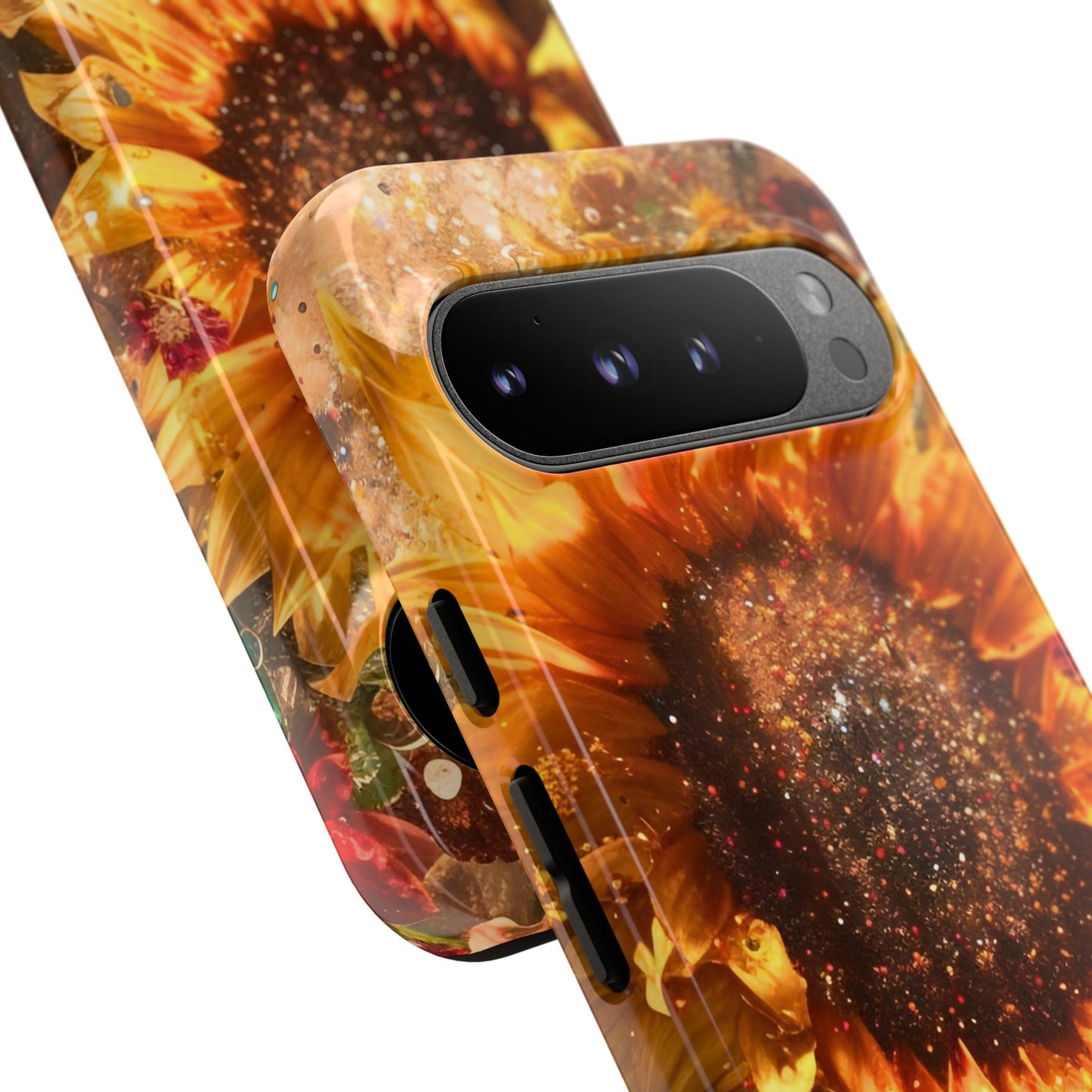 Vibrant Floral Phone Case - Tough Cases, Sunflower Design, Smartphone Cover, Summer Gift, Nature-Inspired Accessories