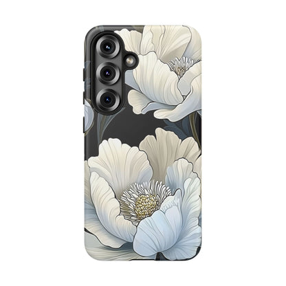 Floral Phone Case, Tough Cases for Women, Stylish Phone Cover, Floral Design Phone Protector, Nature Inspired Tech Accessories
