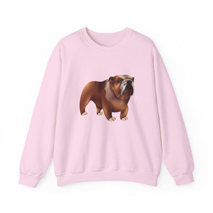 Unisex Heavy Blend™ Crewneck Sweatshirt Elegant - Adorable British Dog