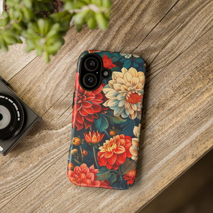Floral Phone Case - Vibrant Tough Cases, Stylish Floral Cell Phone Cover, Gift for Her, Trendy Phone Accessory, Flower Design