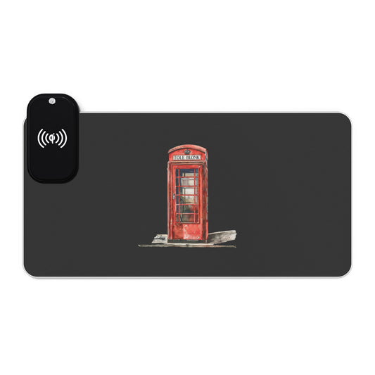 Classic Red Telephone Box – Vintage Britain - LED Wireless Charging Gaming Mouse Pad with Vintage Phone Booth Design, Cool Desk Accessory for Gamers, Gift for Christmas, Birthday, [...]
