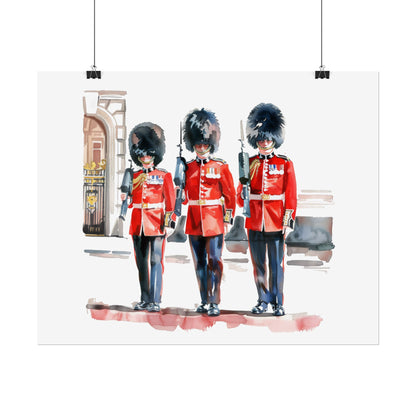 London Guard Roll-Up Posters, British Soldier Art Prints, Home Decor, Travel Gifts, Wall Art for Various Occasions
