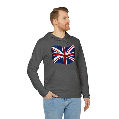 adidas Unisex Fleece Hoodie - British Pride: Heart of the Union Jack