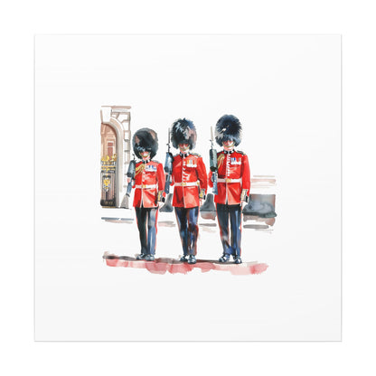 Royal Guards Canvas Print, British Wall Art, Home Decor, Unique Gift, London Culture