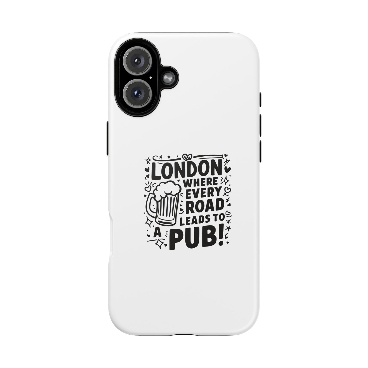 London Pub-Themed Phone Case - Where Every Road Leads to a Pub!