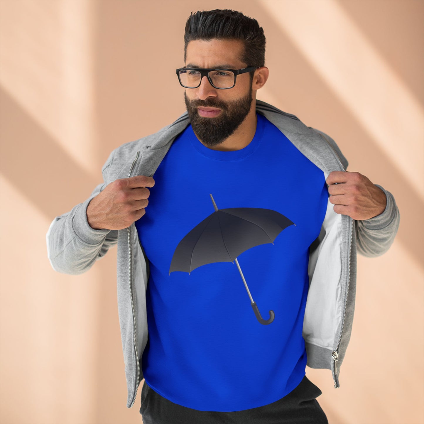 Unisex Crewneck Sweatshirt - Regal Royal Umbrella