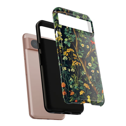 Floral iPhone Case, Nature Inspired Tough Case, Botanical Phone Cover, Eco-Friendly Gift, Unique Floral Design