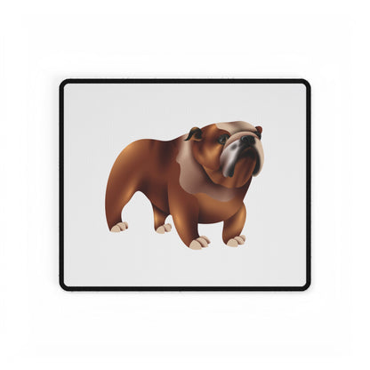 Bulldog Desk Mat, Office Decor, Pet Lover Gift, Animal-Themed Mouse Pad, Home Office Accessory, Workstation Decor