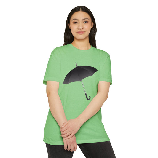 Unisex CVC Jersey T-shirt - Regal Royal Umbrella - Elegant and Majestic Design