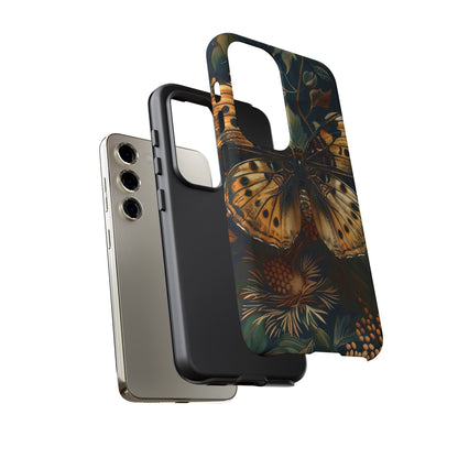 Butterfly Floral Phone Case, Tough Cases, Protective Cover, Unique Gift, Nature Lover, Art Print, Spring Decor