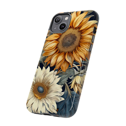 Floral Phone Case for Tough Cases, Sunflower Design, Nature Lover Gift, Birthday Present, Eco-Friendly Accessories, Summer Vibes