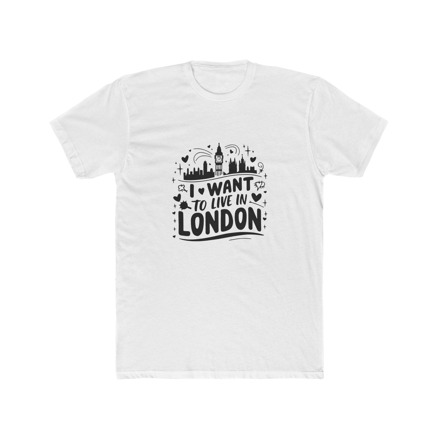 Living my best life in London Unisex Cotton Crew Tee