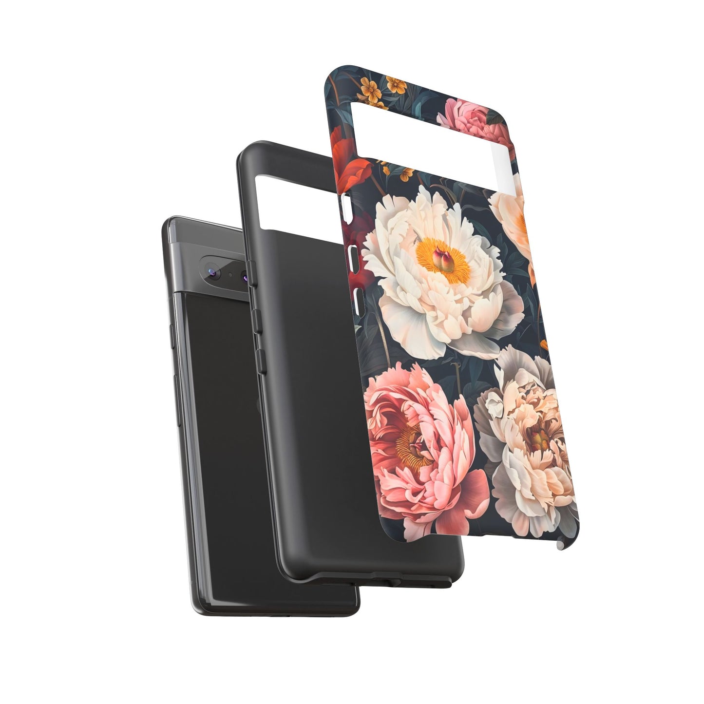 Floral Phone Case, Tough Phone Cover, Flower Design, Unique Gift for Her, Trendy Accessory, Spring Decor