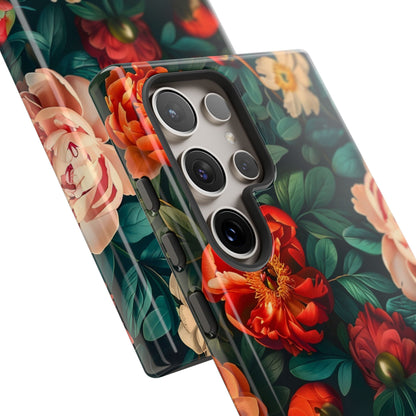 Floral Phone Case - Tough Cases, Vibrant Protection, Gift for Her, Cute Floral Design, Trendy Accessory, Perfect for Spring