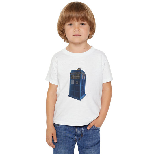 Whimsical TARDIS Toddler T-Shirt - Perfect for Little Whovians!