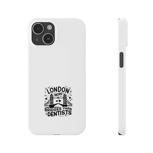London-Themed Phone Case | Slim Phone Cases, Travel Accessories, Gift for London Lovers, Unique Phone Cover, Fun Design, Typography Art