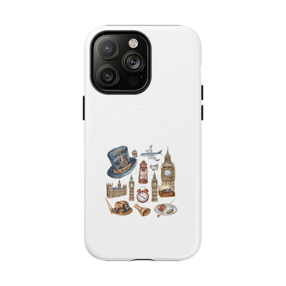 London Adventure Tough Magnetic Phone Case, Gift for Travelers, Unique Design, Travel Accessories, Holiday Present, Custom Phone Cover