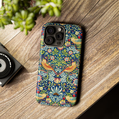 Floral Phone Case | Tough Cases, Stylish Protection, Unique Gift, Eco-Friendly, Floral Pattern, Bird Design