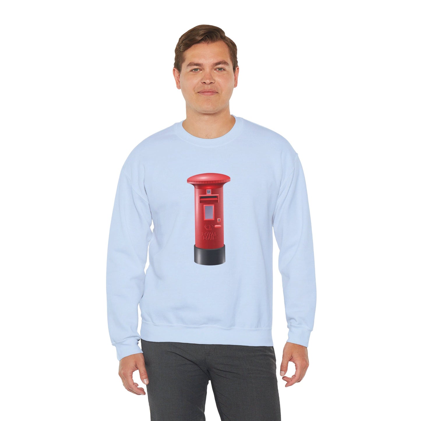 Unisex Heavy Blend™ Crewneck Sweatshirt Classy - Classic UK Royal Mailbox