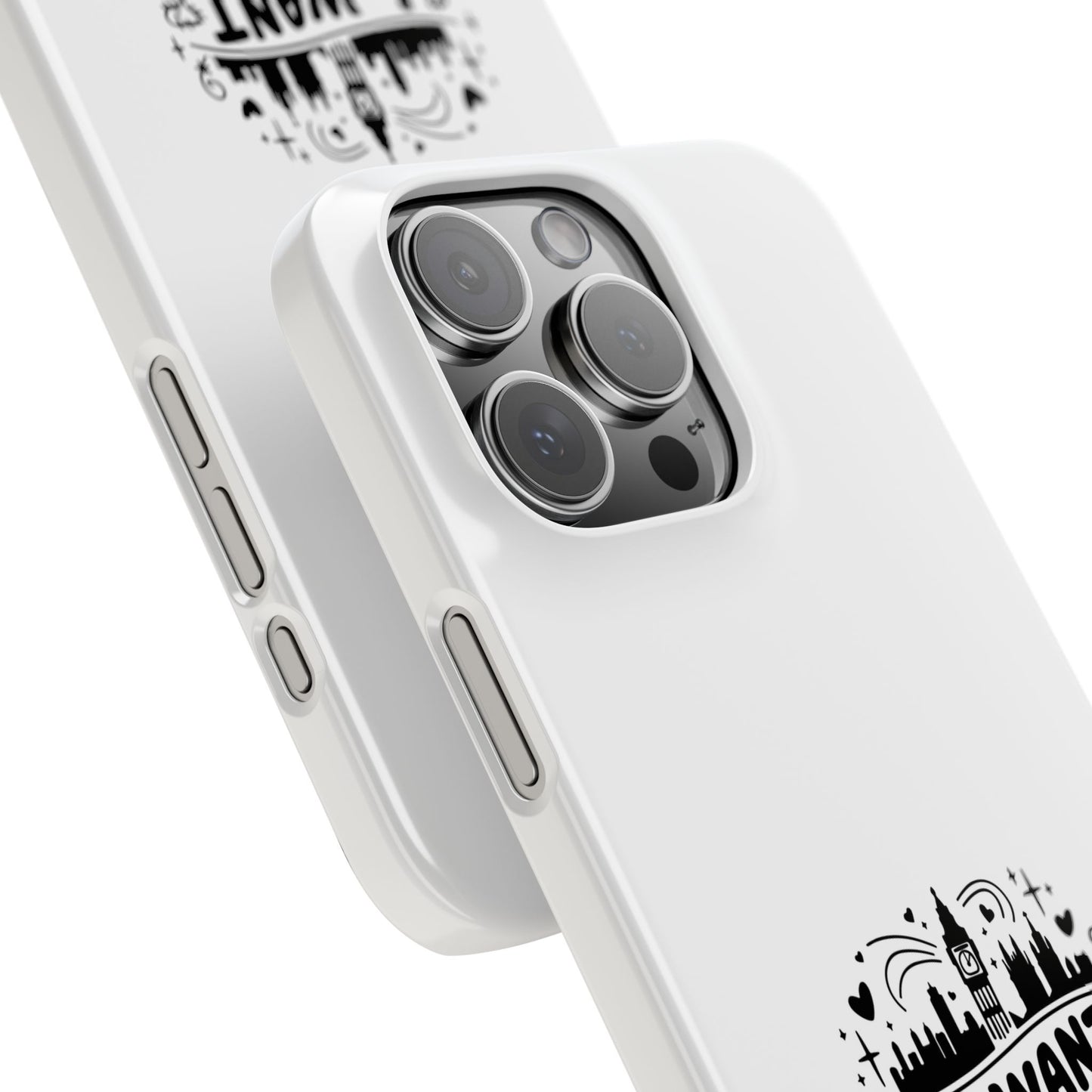 Slim Phone Case - I Want to Live in London Design | Stylish Travel Gift, Unique Phone Cover, London Lover Accessory, Urban Decor