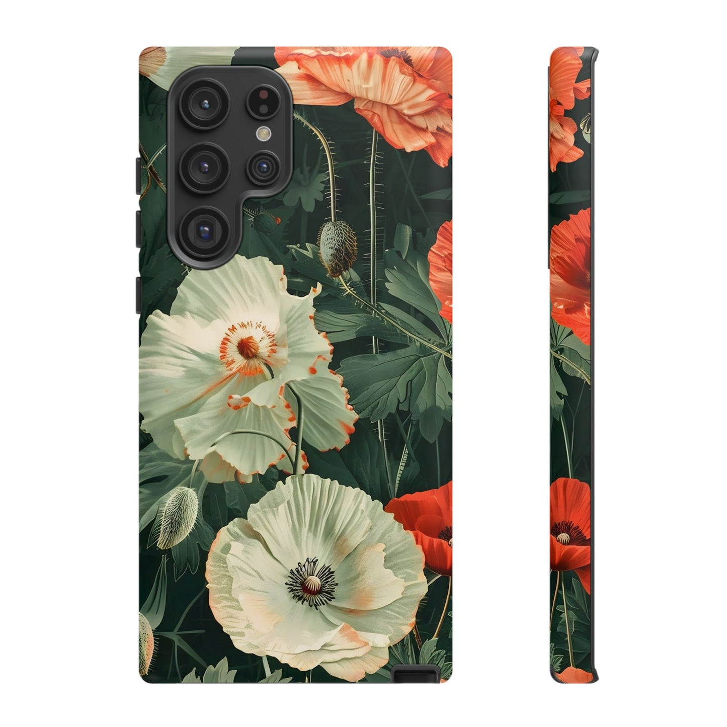 Floral Phone Case - Tough Cases, Botanical Design, Gift for Friends, Trendy Mobile Cover, Personalized Phone Accessory