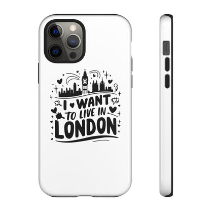 London City iPhone Case, Tough Phone Cover, Travel Gift, London Souvenir, Adventure Accessory, Wanderlust Decor