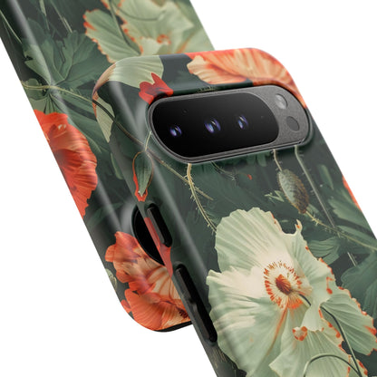Floral Phone Case - Tough Cases, Botanical Design, Gift for Friends, Trendy Mobile Cover, Personalized Phone Accessory