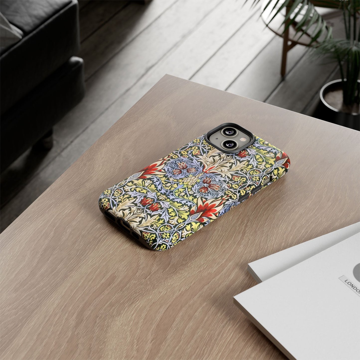 Stylish Phone Case - Floral Design, Tough Cases, Gift for Her, Phone Accessories, Trendy Tech, Unique Cell Phone Cover