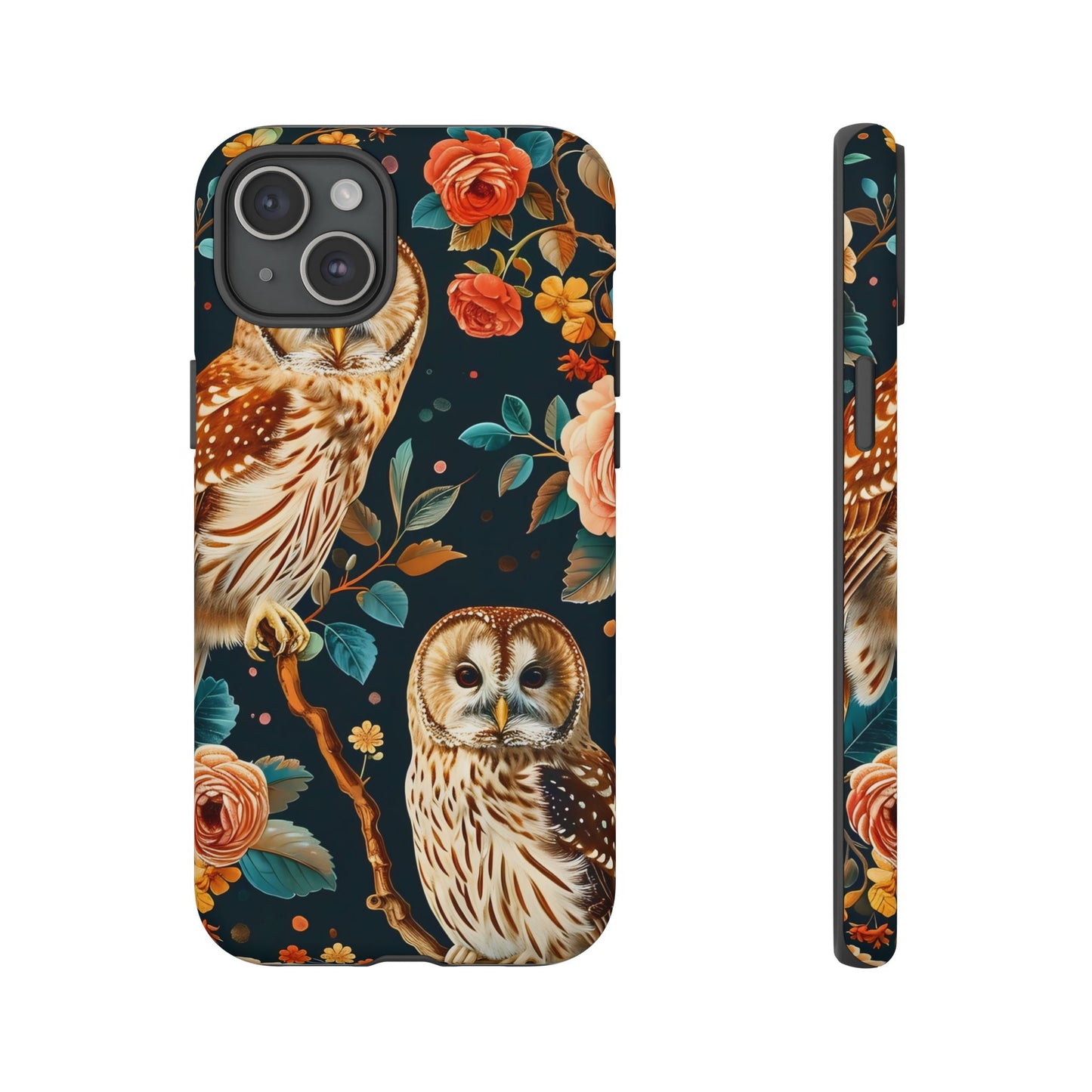 Owl Phone Case with Floral Design, Tough Phone Cover for Nature Lovers, Gift for Bird Enthusiasts, Stylish Protection for Smartphones, [...]