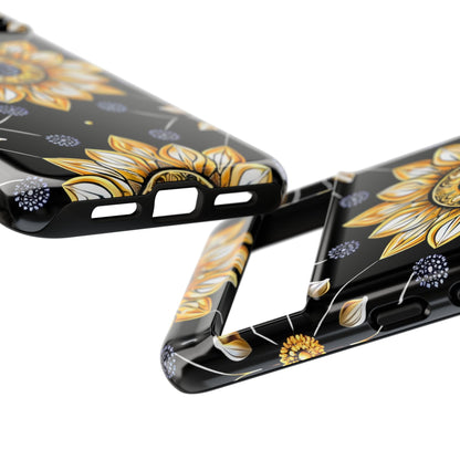 Floral Phone Case with Mandala Design, Tough Cases for iPhone & Samsung, Boho Style, Gift for Her, Unique Accessories