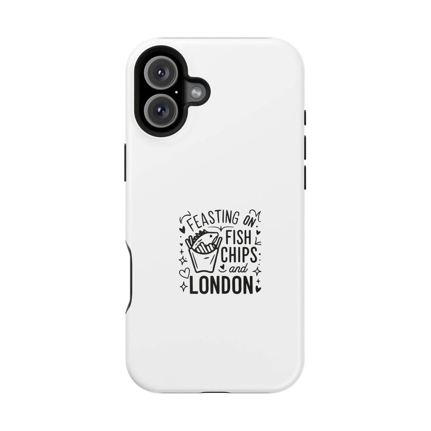 Feasting on Fish & Chips Phone Case, Cute London Inspired Magnetic Tough Case, Unique Gift for Food Lovers, Travel Accessory, British [...]