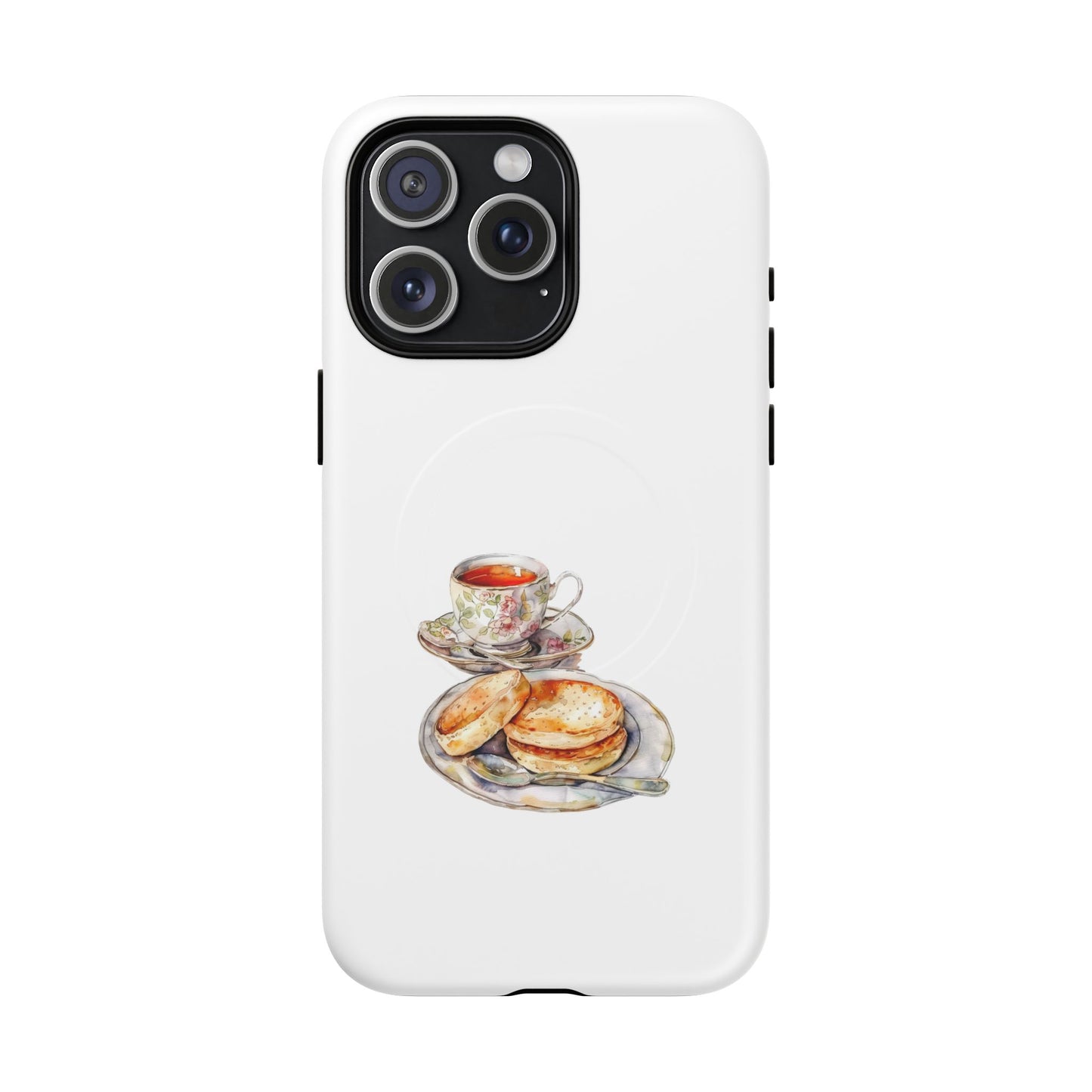 Tough Magnetic Cases with Tea and Biscuit Design - Durable Phone Accessories, Unique Gifts, Stylish Tech Gear, Tea Lover's Must-Have, [...]
