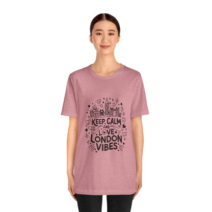 Unisex Jersey Short Sleeve Tee - Keep Calm and love London Vibes