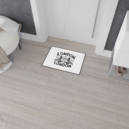 London-Themed Heavy Duty Floor Mat | Welcome Mat, Home Decor, Travel Gift, Rug, Kitchen Mat