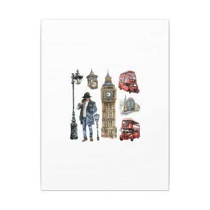 Canvas Art Print, London Skyline, Home Decor, Wall Art, Gift Idea, Travel Memories, Modern Wall Art