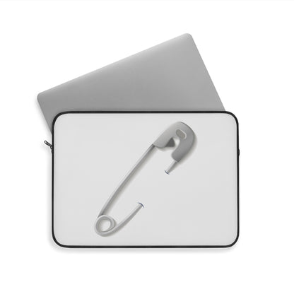 Minimalist Laptop Sleeve with Safety Pin Design, Modern Tech Accessory, Gift for Students, Stylish Protection for Laptops