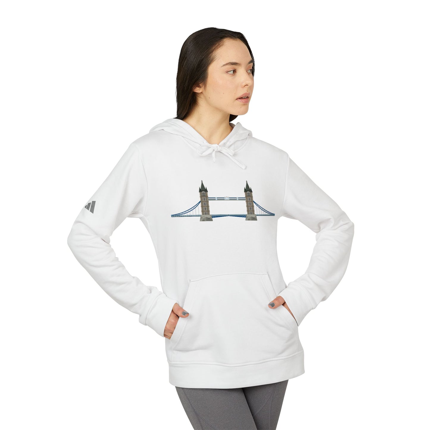 London Bridge Fleece Hoodie - Adidas Unisex Cozy Outerwear