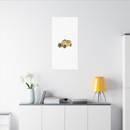 Vintage Taxi Matte Canvas, Stretched, 0.75" (Multi-Size)