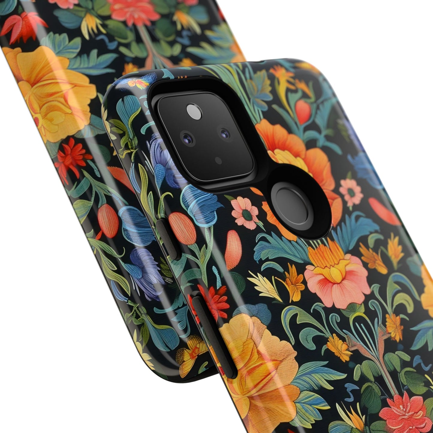 Floral Phone Case - Tough Cases, Flower Pattern Phone Cover, Nature Lover Gift, Stylish Protective Case, Colorful Floral Design