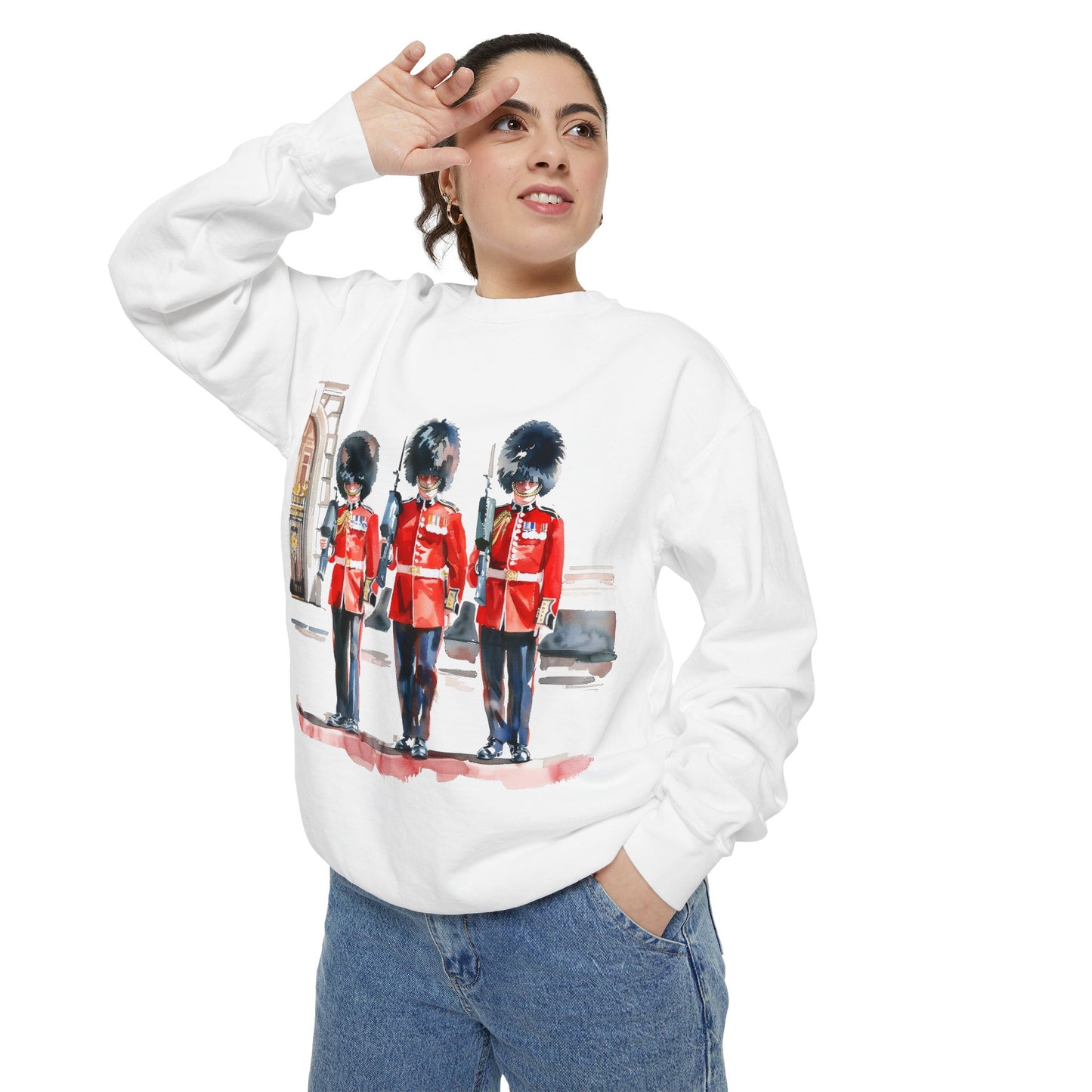 Unisex Garment-Dyed Sweatshirt - British Royal Guard