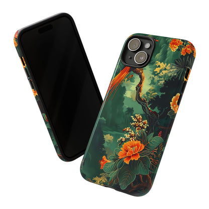 Tropical Phone Case - Colorful Floral Design, Phone Cover for Nature Lovers, Gift for Friends, iPhone & Android Compatible, Boho Style