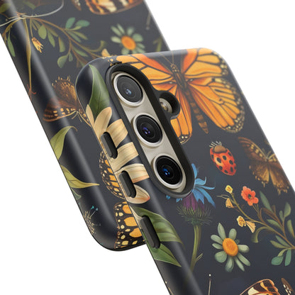 Nature-Inspired Phone Case | Floral Butterfly Design, Tough Phone Cover, Gift for Nature Lovers, Cute Butterfly Case, Home Decor