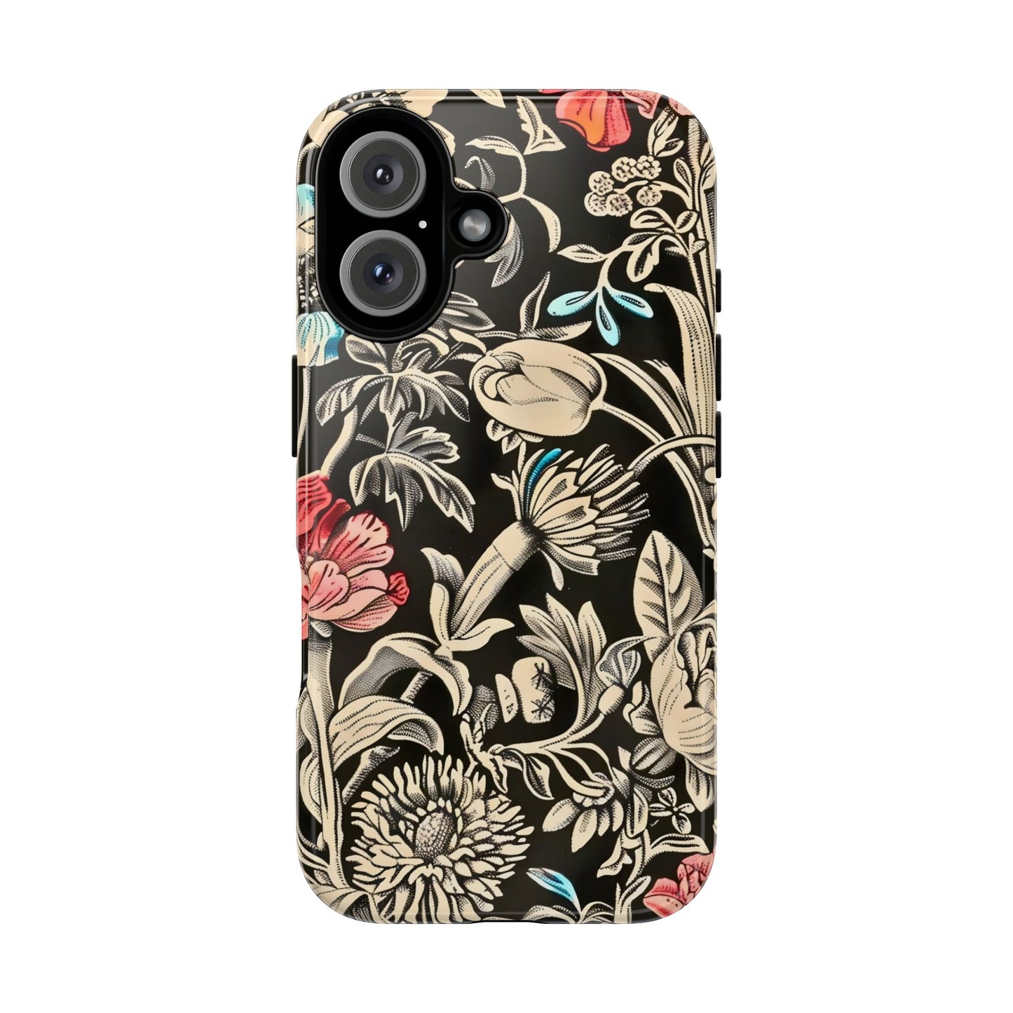 Floral Phone Case, Tough Cases, Flower Design, Gift for Her, Spring Accessory, Unique Phone Cover, Eco-Friendly