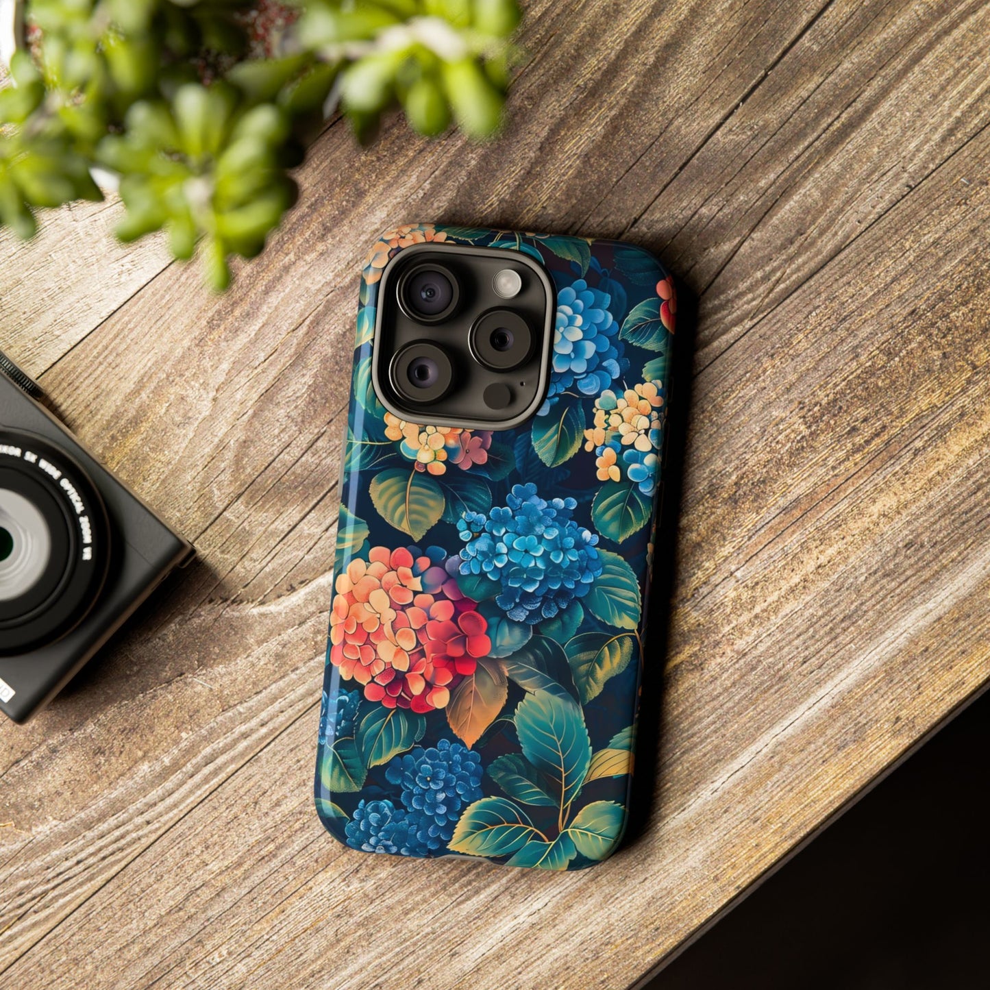 Floral Phone Case, Stylish Tough Case for Gardener Gift, Flower Lover Accessory, Pretty Floral Design, Protective Case