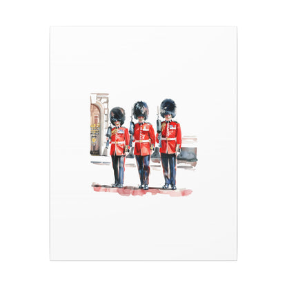 Royal Guards Canvas Print, British Wall Art, Home Decor, Unique Gift, London Culture