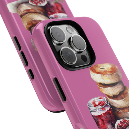 Cute Bagel Phone Case, Tough Cases for Food Lovers, Unique Gifts for Foodies, Phone Accessories for Breakfast Lovers, Fun and Stylish Cases