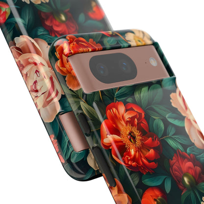 Floral Phone Case - Tough Cases, Vibrant Protection, Gift for Her, Cute Floral Design, Trendy Accessory, Perfect for Spring